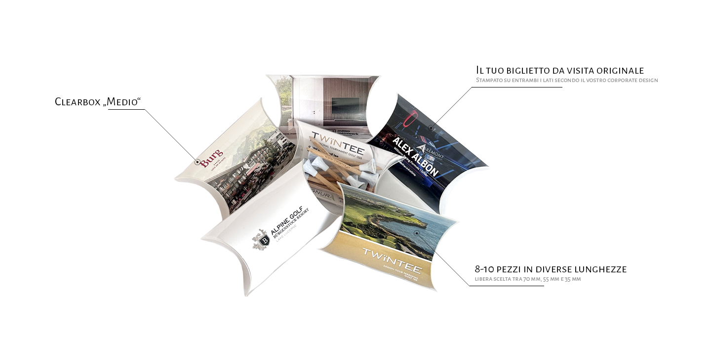 TWiNTEE Clearbox - Biglietti da visita
